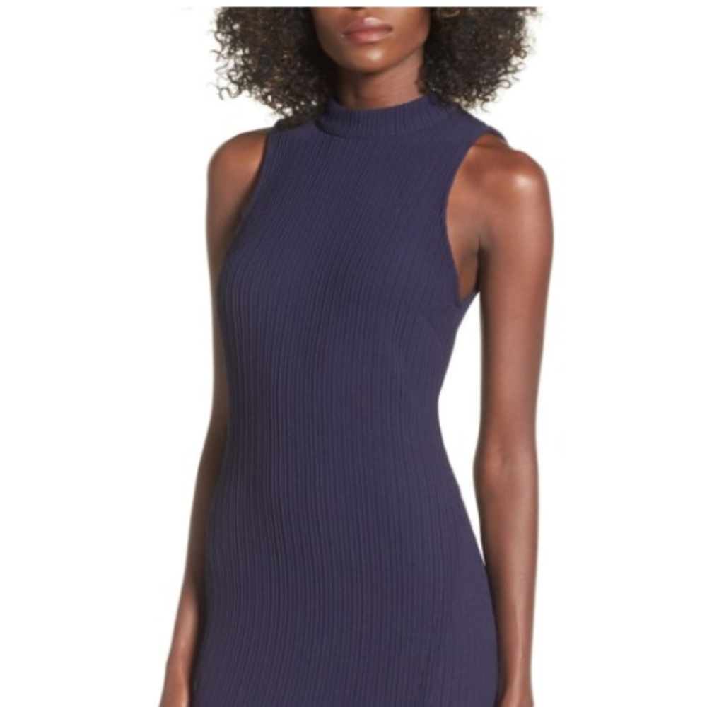 ASTR Mock Neck Body-Con Dress